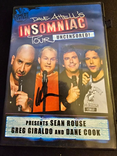 Dave Attell's Insomniac Tour Uncensored! Signed By SEAN ROUSE DVD Full Screen