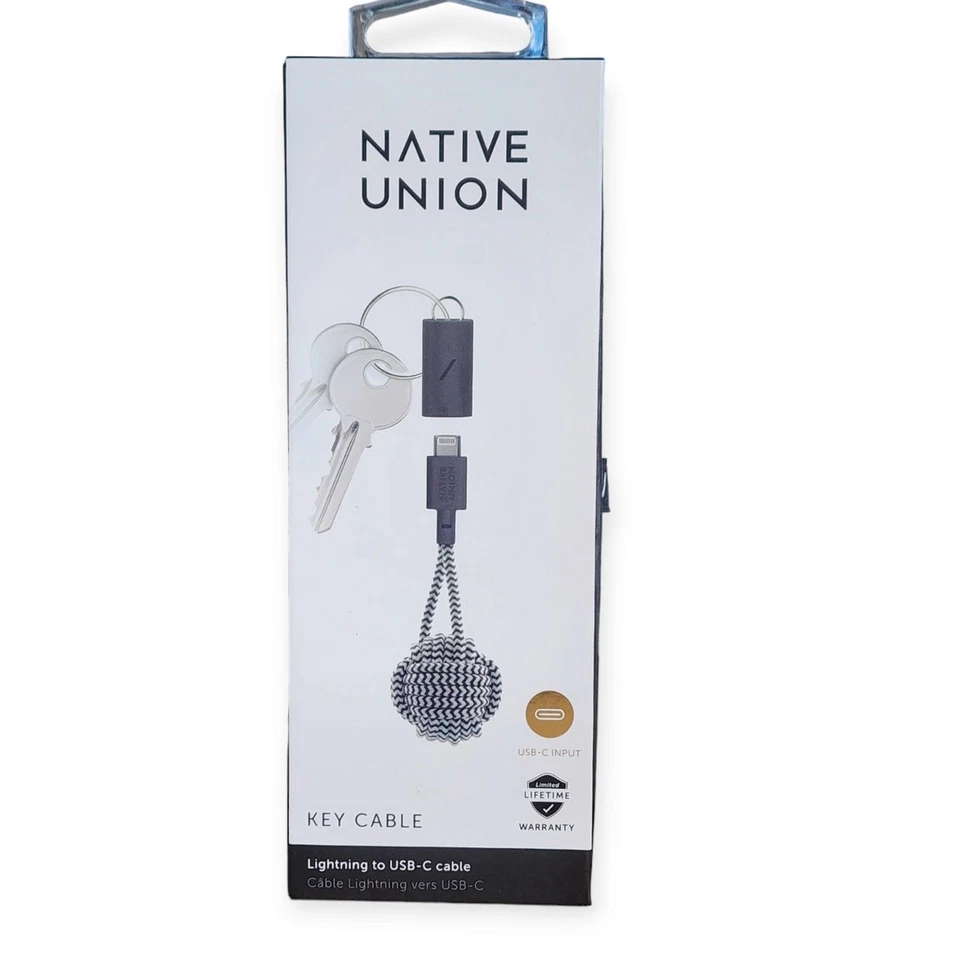 Native Union Key Cable Zebra USB-C Charger – NWT - Image 4 of 4