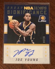 Joe Young 2015-16 Hoops Great Significance RC Auto SSP 4/10 #GS-JY Prime Gold