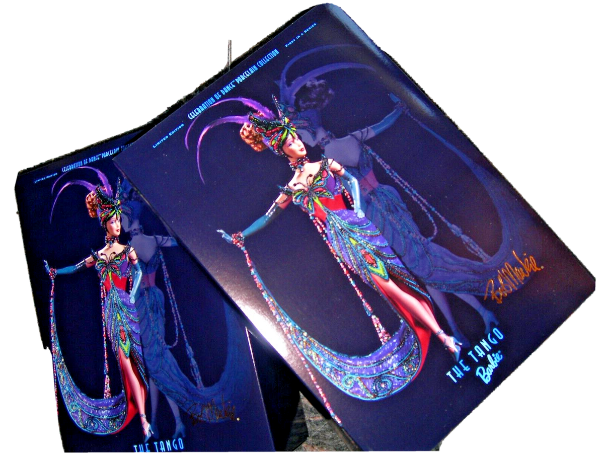 Barbie Porcelaine Bob Mackie - Danse Tango Célébration 1998 - Collection Mattel