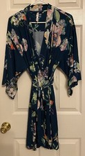 soma S/M cool nights Pj Short Sleeve Short Robe Sketchbook Floral DH M PLA