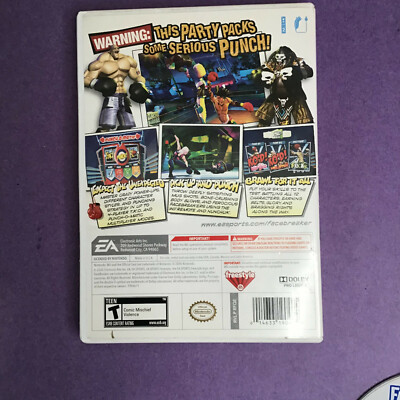 FaceBreaker K.O. Party Nintendo Wii Game Complete With