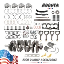 G4KJ Engine Full Rebuild Overhaul Kit＆Crankshaft Valve for Hyundai Kia 2.4L GDI