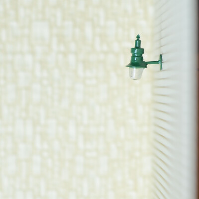 5 X O Scale Antique Street Bracket Light Model Wall Lamp Posts LED Building Mode