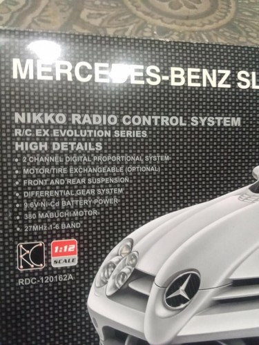 Rare NIKKO RC Car Mercedes-Benz SLR McLaren Evolution 1:12 9.6V - Picture 8 of 18