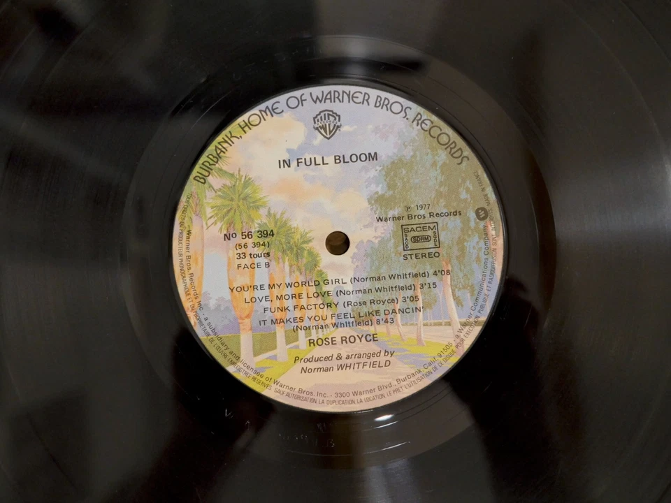 ROSE ROYCE IN FULL BLOOM 33T LP VINYLE EX COVER EX ORIGINAL 1983 - Photo 3/4