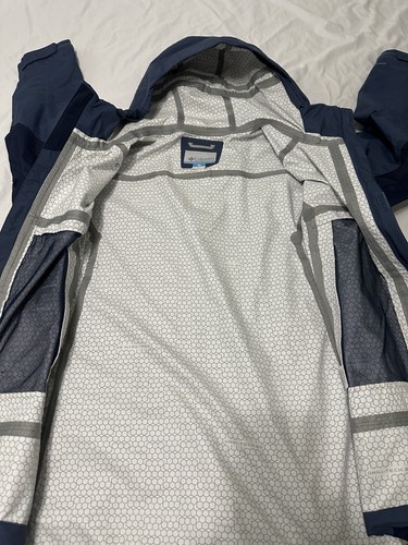 Columbia Jacket Mens XXL Blue Omni Tech 3D Discovery Point Shell NWT Read Below - Picture 10 of 13