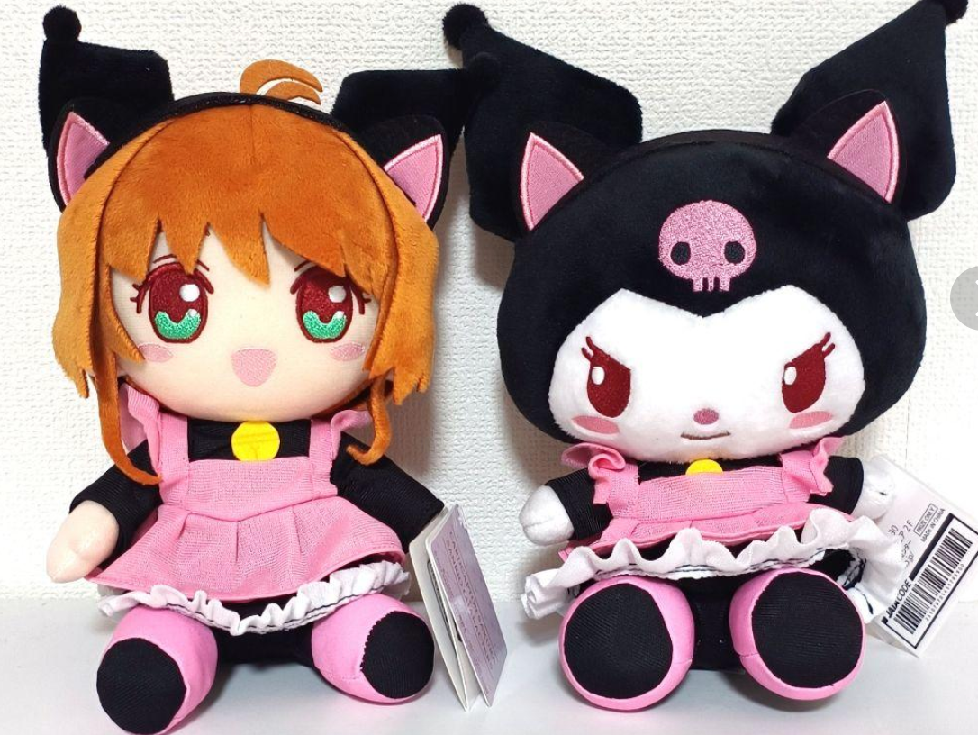 Card Captor Sakura x Sanrio Plush Doll Sakura Kuromi my melody set