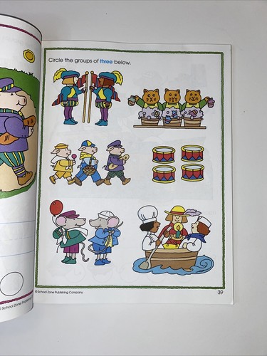 Super Deluxe Preschool Scholar Workbook Math language Science School Zone - 第 7/12 張圖片