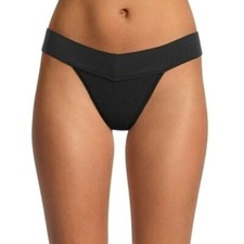No Boundaries Women's Seamless Low Rise Thong Panties Size X-LARGE Black Soot