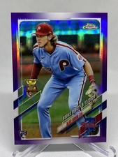 2021 Topps Chrome Update ALEC BOHM Rookie RC #USC17 Purple Refractor Phillies