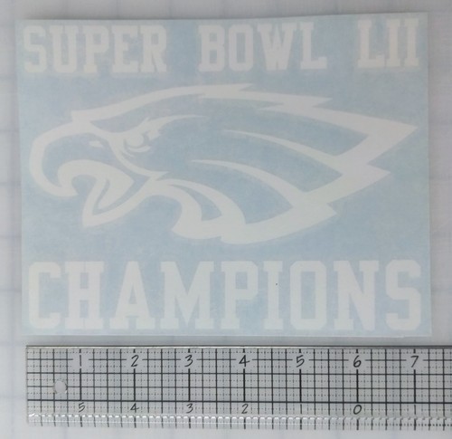 Philadelphia Eagles Super Bowl LII Champions Decal Sticker - 2018 - Nick Foles - Picture 3 of 3