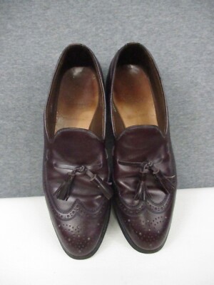 Allen Edmonds Manchester Men 8.5 Leather Dress Shoe Tassel Wingtip