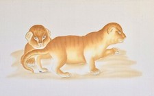 La roche laffitte - Painting Original - Watercolour - All Lion Cubs 2