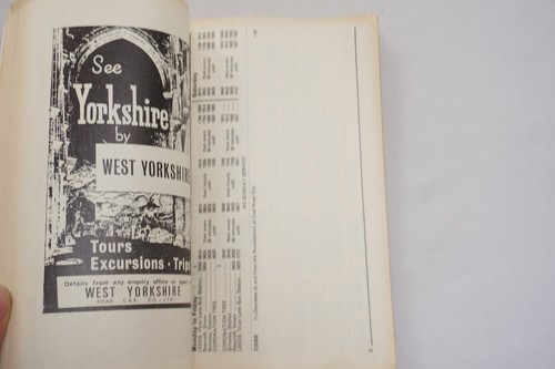 Autobús Yorkshire Northern 1969 horario ferroviario y mapa West Yorshire Road Car - Imagen 5 de 10