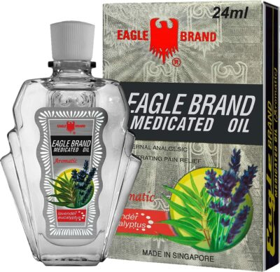 12Pcs Eagle Brand Medicated Oil 24 ml Aromatic-Lavender Eucalyptus - Exp:11-2028