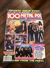 100 Metal Pix Magazine No 27 1988 Metallica, Crue, Kiss, Guns, Poison