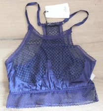 Else Bella U/W Racerback Bra Twilight Size XS NEW Lace Blue