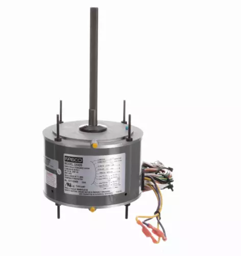 Fasco D5459 Condenser Fan Motor, 1/6-1/8 HP, 1 Ph, 60 Hz, 208-230 V, 1075 RPM