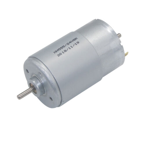 RS-555 Micro 37mm Motore Elettrico DC 12V 18V 24V Grande Coppia Doppio Albero 3,17mm - Foto 3 di 3