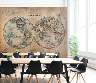 3D Retro Hemisphere ZHUA9276 Wallpaper Wall Murals Removable Self-adhesive Amy