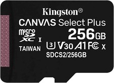 For Samsung Galaxy A14/A54 5G - Kingston 256GB Memory Card High Speed MicroSD