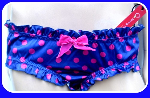 Lovely Dots Satin Style Bust Booster Pushup Underwired Bra/Sets Mix & Match - Picture 9 of 21