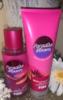 Victoria's Secret Paradise Bloom Body Mist and Lotion Set~ PINK- NEW