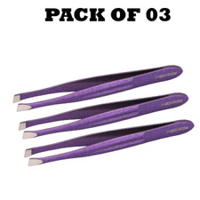 Pack of 03 Forgica Professional Stainless Steel Tweezers