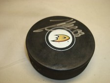 Jakob Silfverberg Signed Anaheim Ducks Hockey Puck Autographed 1D