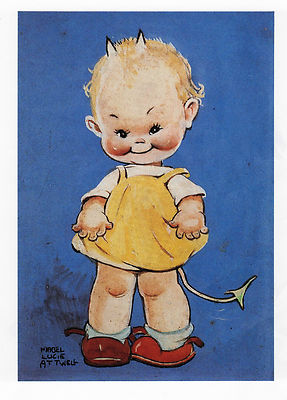 MABEL LUCIE ATTWELL CHARMING ORIGINAL BOOK PRINT FROM 1990's