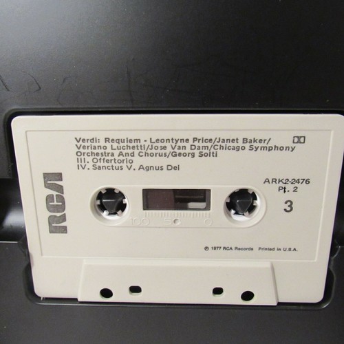 Solti Verdi Requiem, L.Price, J. Baker, V. Luchetti J. Van Dam, Text, Cassettes - Picture 6 of 12