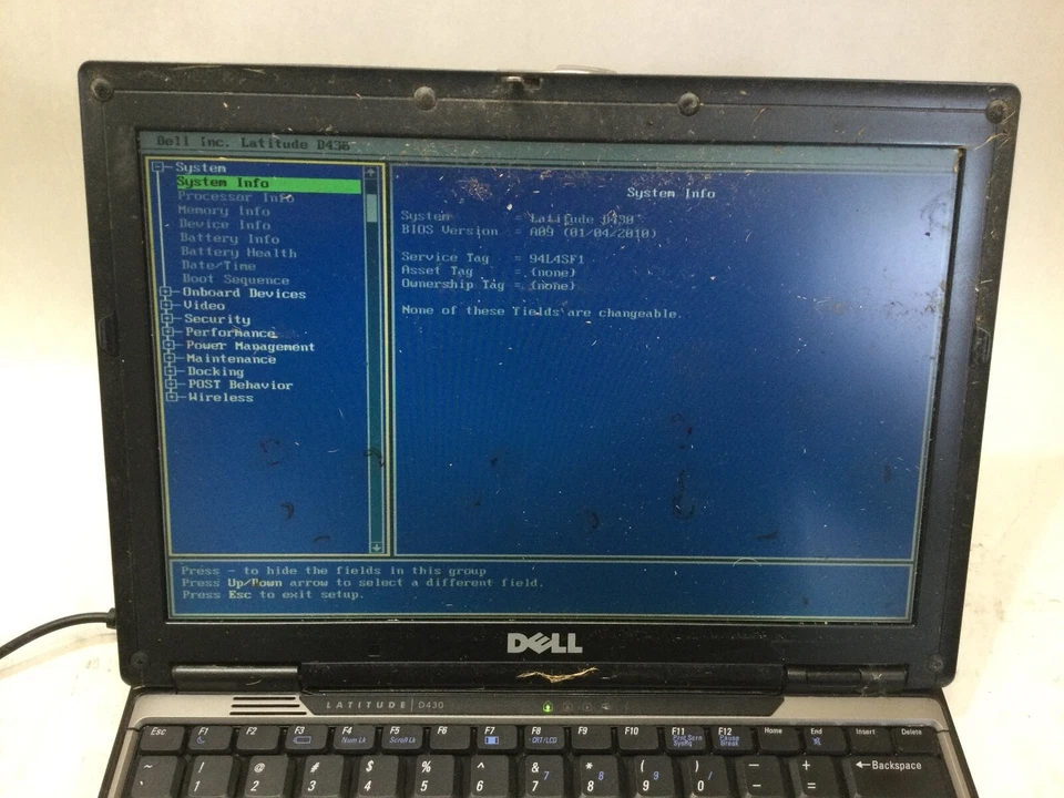 DELL LATITUDE D430 - INTEL CORE 2 DUO - 1GB RAM - BOOTS TO BIOS - READ DESC - BB - Image 3 of 4