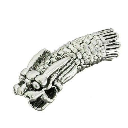 New Viking Beard Bead Dreadlocks Cuff Hair Beads Jewellery Celtic Silver Tibetan - Picture 7 of 7
