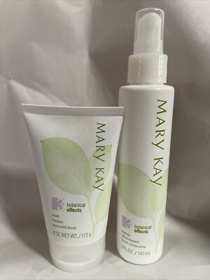 Mary Kay Botanical Effects Formula 3 Freshen Mist Dry Sensitive Skin 5oz + Mask