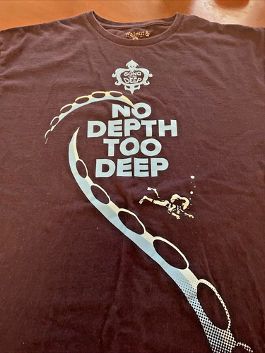Song of the Deep Shirt Mens XL Video Game Bioworld NO DEPTH TOO DEEP