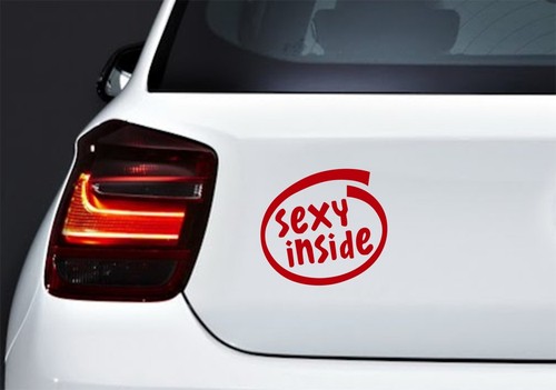 Sexy Inside JDM Car Laptop Motorbike Vinyl Decal Sticker - Picture 4 of 9