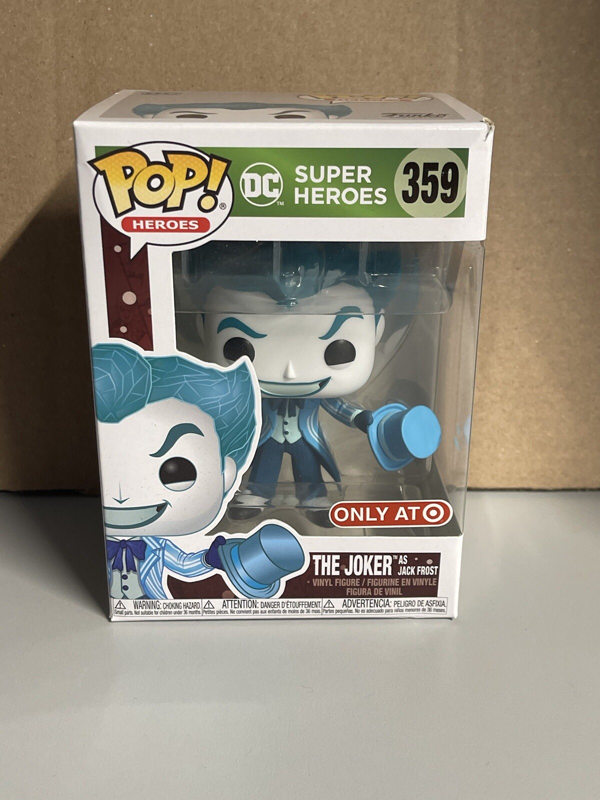 Funko Pop The Joker as Jack Frost 359 DC Super Heroes Target Exclusive Figure