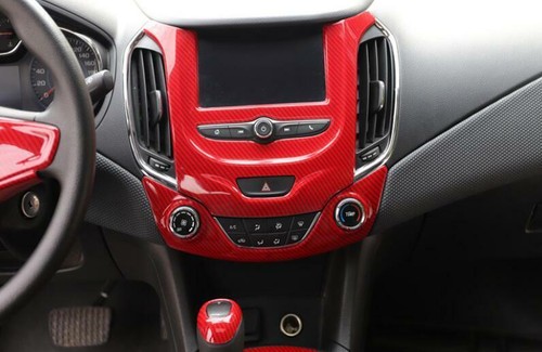 For Chevrolet Cruze 2016-2019 Red Carbon Fiber Car Interior Decoration Full Set - 第 7/7 張圖片