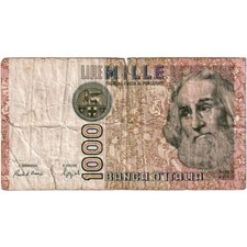 [#333394] Billete, Italia, 1000 liras, 1982, 1982-01-06, KM:109b, en muy buen estado