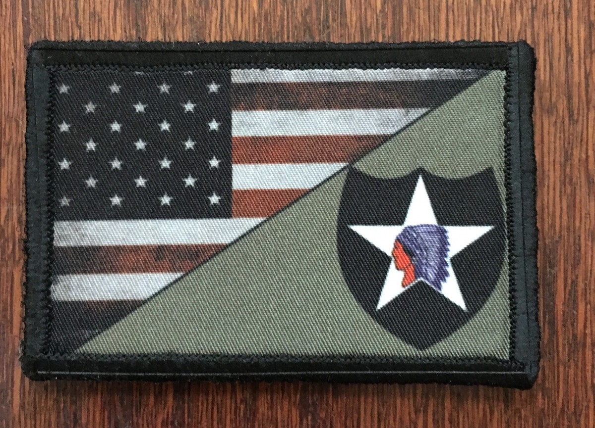 1st Cavalry Division USA Flag Morale Patch - Tactical, Full Color, Hook & Loop