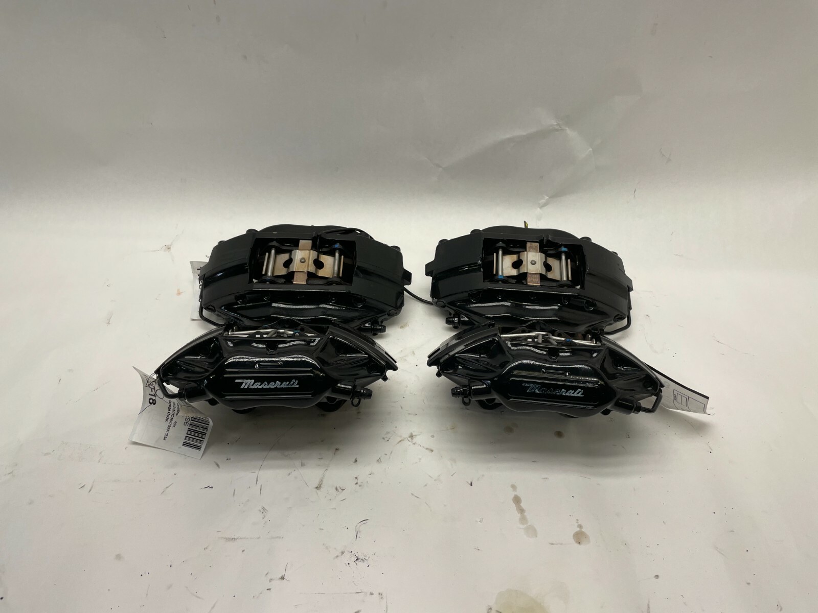 2005-2007 MASERATI COUPE GT CALIPER SET BLACK BREMBO OEM FRONT BACK 