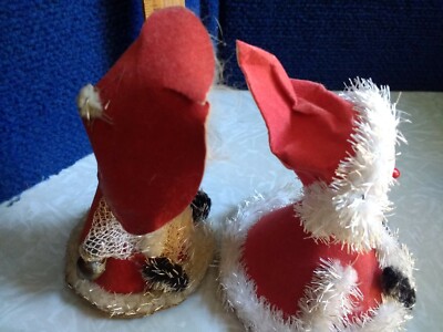Lot of 2, Vintage Japan Christmas Cardboard Santa Figures | eBay