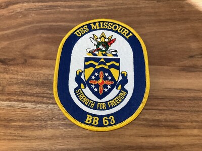 Vintage USS Missouri BB 63 Battleship Strength For Freedom Navy 5.5 ...