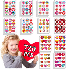 60 Sheets 720 PCS Valentine'S Day Stickers, Heart Love Stickers for Kids