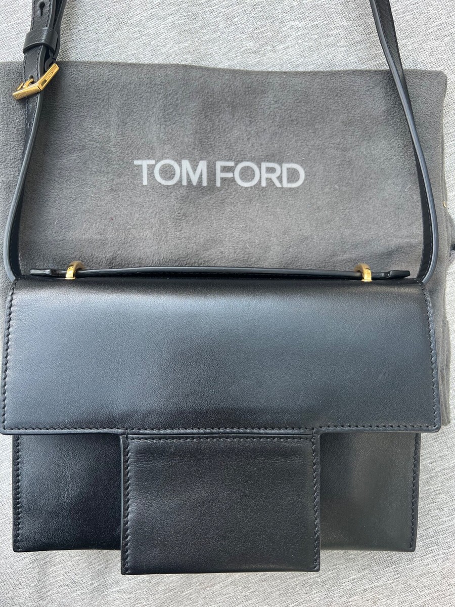 【TOM FORD】フルグレイン レザー ラージ ショルダーバッグ Tom Ford Classic Crossbody | eBay