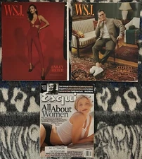 (2) WSJ STEPHEN COLBERT & Esquire Magazine  CAMERON DIAZ  (lot of 3)