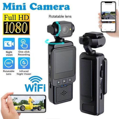 Videocámara deportiva HD 1080P Video DVR WIFI Mini cámara corporal portátil/de mano - Imagen 3 de 29