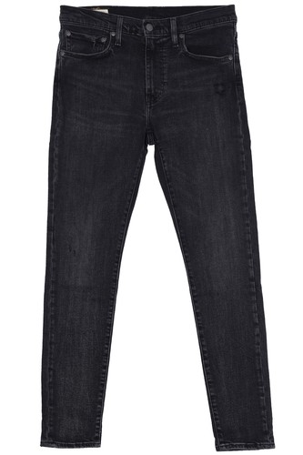 Levi `S Skinny Taper Vaqueros Elásticos Hombre Azul Denim Negro - Imagen 2 de 4