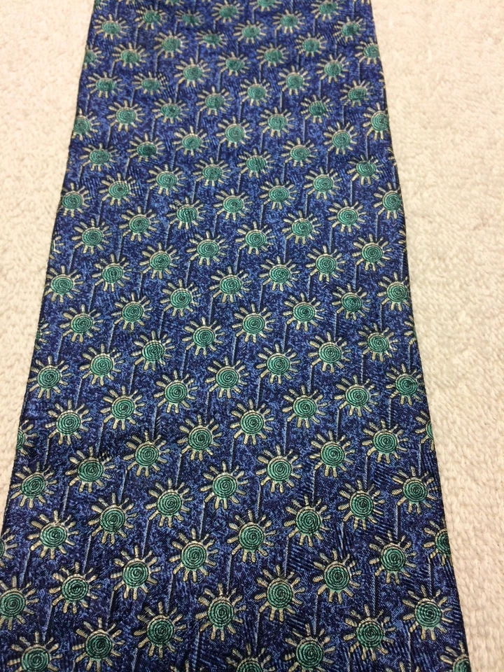 ESTRUCTURA CORBATA HOMBRE AZUL CON VERDE AZULADO Y GRIS 4 X 58 Foto 3 de 4